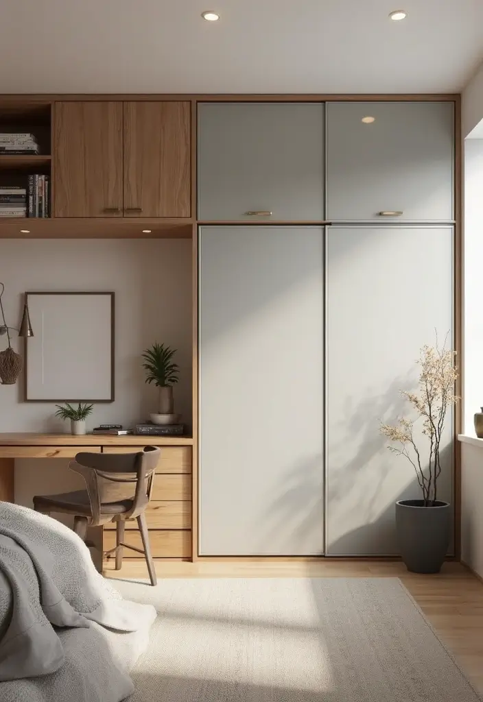 27 Teen Loft Bedroom Ideas That Are Modern and Multi-Functional - 2. Multi-Functional Murphy Bed