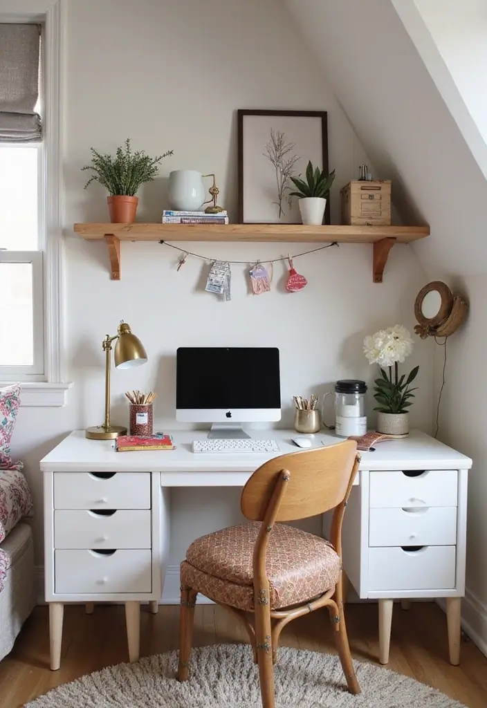 27 Teen Loft Bedroom Ideas That Are Modern and Multi-Functional - 22. Stylish Desk Organization