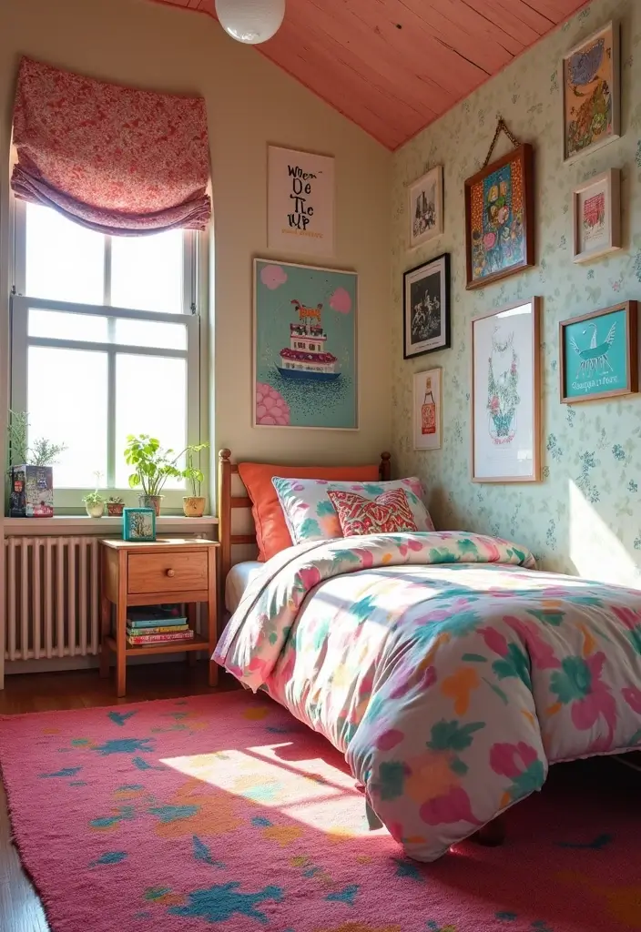 27 Teen Loft Bedroom Ideas That Are Modern and Multi-Functional - 26. Playful Patterns and Designs