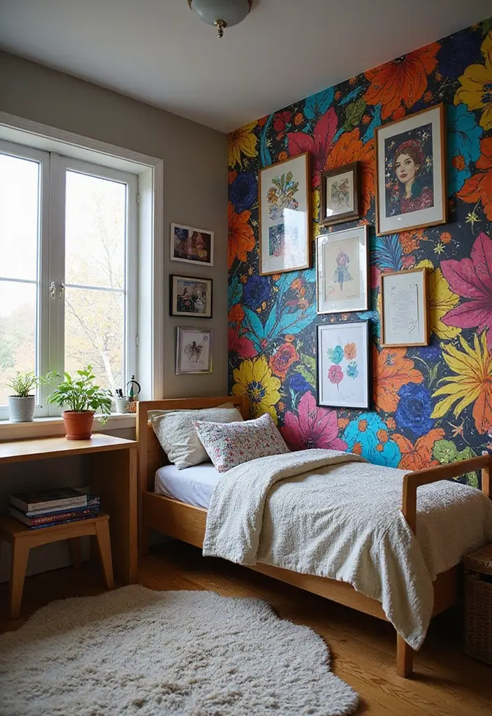 27 Teen Loft Bedroom Ideas That Are Modern and Multi-Functional - 6. Artistic Wall Murals