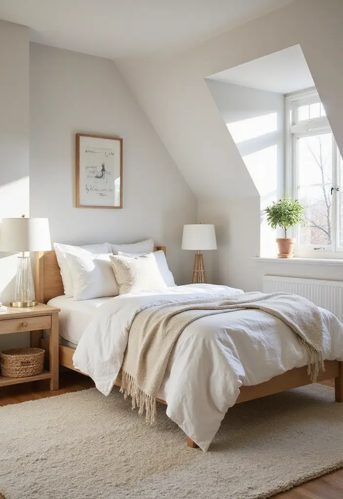 27 Teen Loft Bedroom Ideas That Are Modern and Multi-Functional - 7. Minimalist Decor Approach