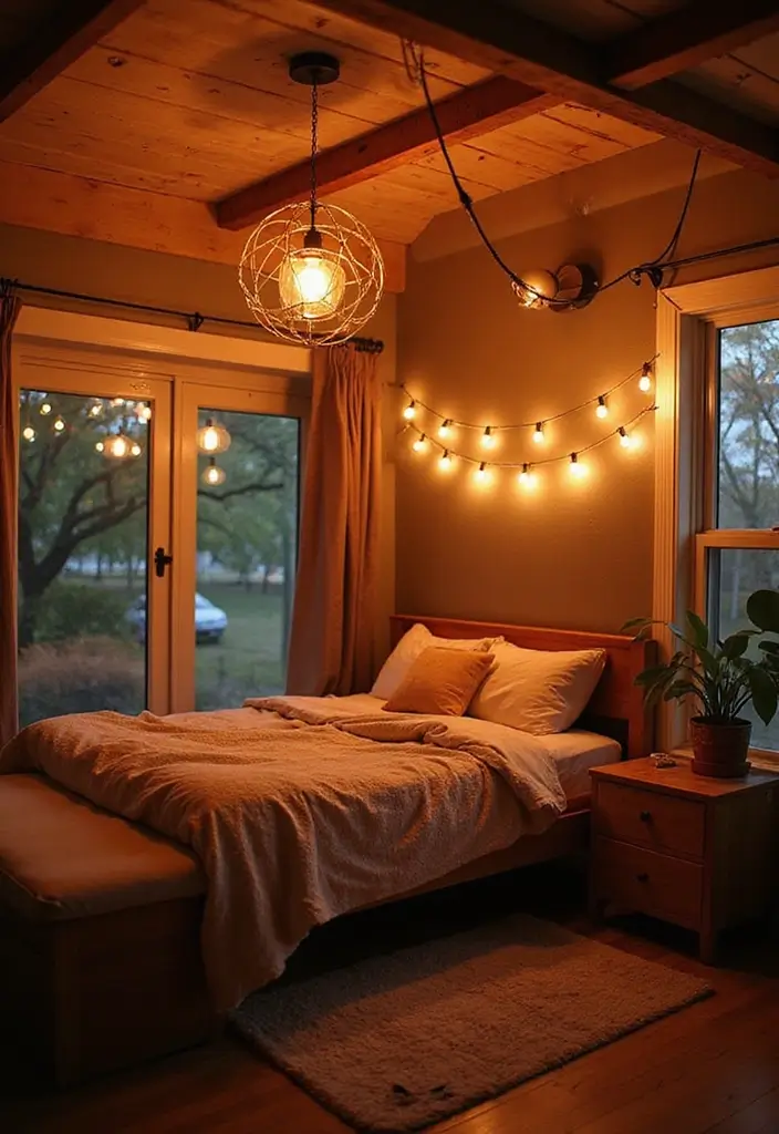 27 Teen Loft Bedroom Ideas That Are Modern and Multi-Functional - 8. Bright Lighting Options