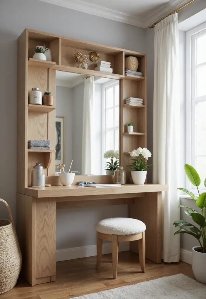 28 Vanity Ideas Bedroom Modern Luxury That Feel High-End & Sleek - 20. Customizable Modular Vanities