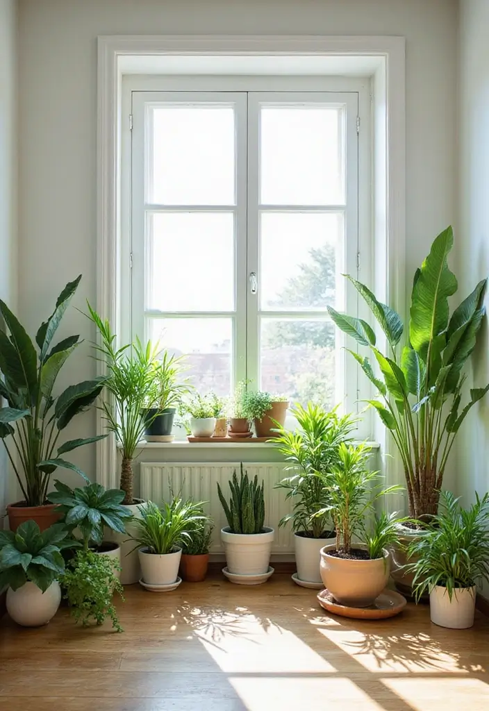 29 Modern Coastal Bedroom Ideas That Bring Beach Vibes Home - 7. Incorporating Plants