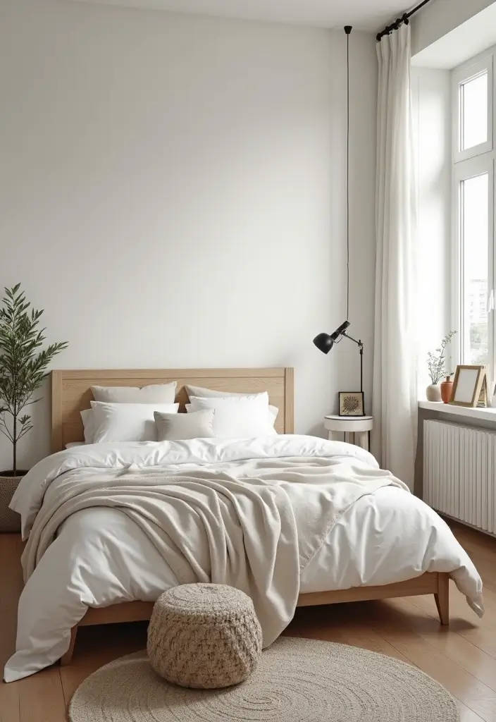 30 Beige Aesthetic Bedroom Ideas That Feel Calm & Minimalist - 19. Declutter for a Minimalist Vibe