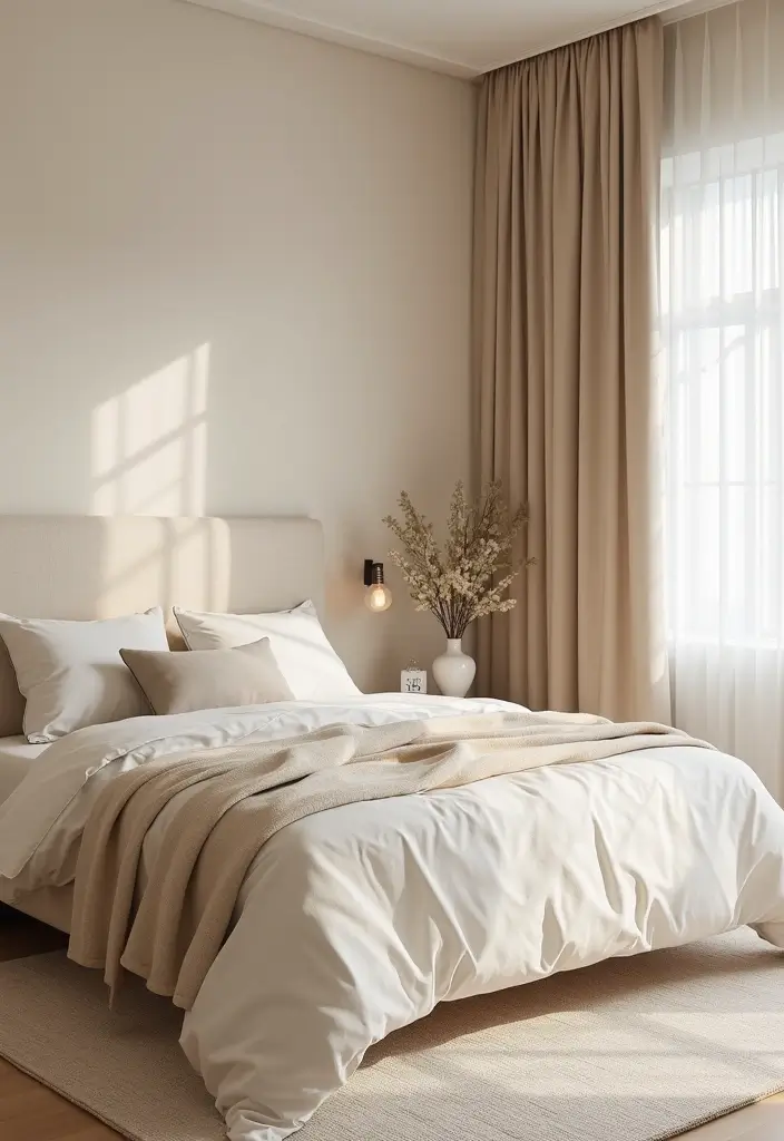 30 Beige Aesthetic Bedroom Ideas That Feel Calm & Minimalist - 7. Calm Color Schemes with Beige