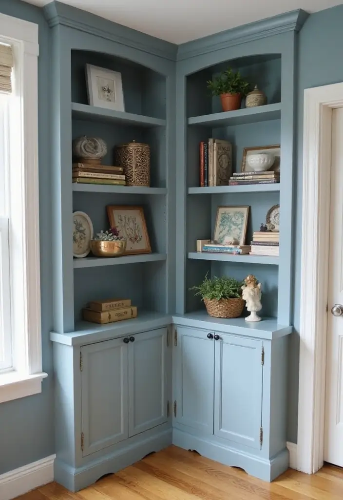 30 Corner of Bedroom Ideas That Turn Dead Space Into Magic - 19. Built-In Shelving