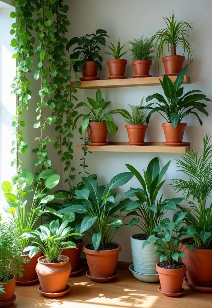 30 Corner of Bedroom Ideas That Turn Dead Space Into Magic - 2. Plant Paradise