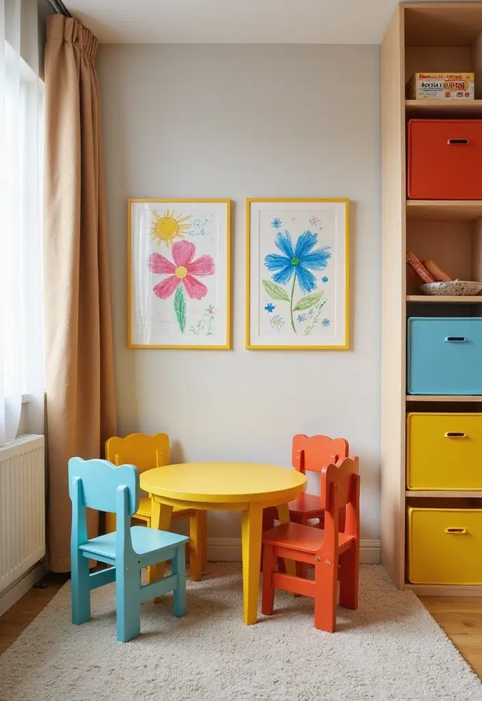 30 Corner of Bedroom Ideas That Turn Dead Space Into Magic - 9. Colorful Kids’ Corner