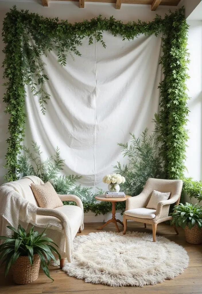 30 Fake Ivy Decor Bedroom Ideas That Bring Nature Inside - 15. Faux Ivy Wall Tapestry