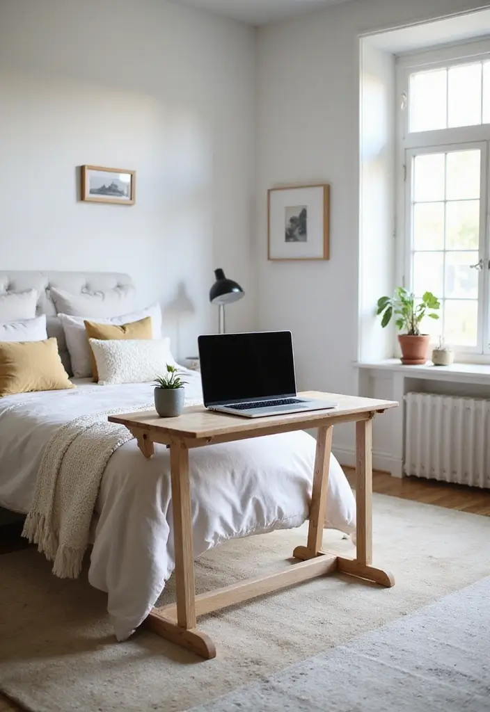 30 Folding Study Table Ideas Bedroom That Save Space Smartly - 10. Portable Folding Laptop Desk