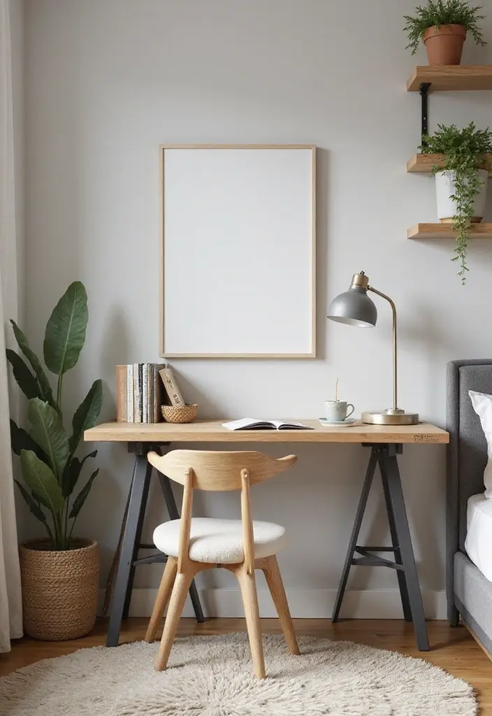 30 Folding Study Table Ideas Bedroom That Save Space Smartly - 22. Compact Fashionable Desk