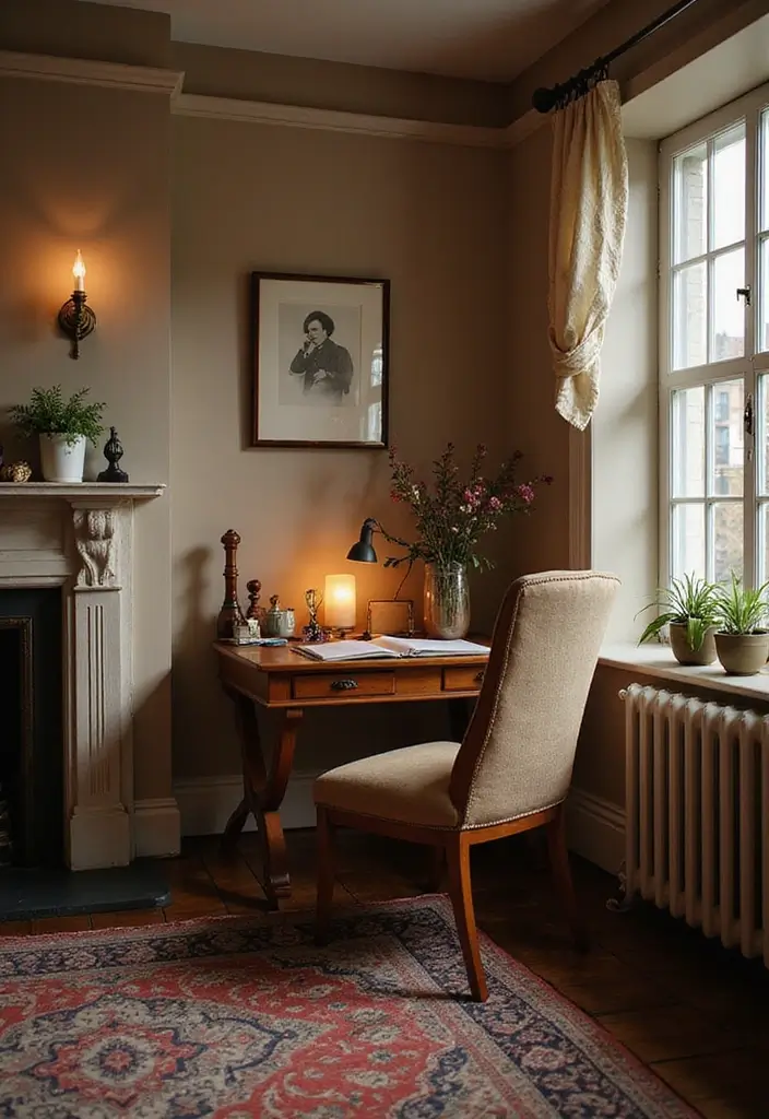 30 Folding Study Table Ideas Bedroom That Save Space Smartly - 5. Vintage Folding Writing Desk