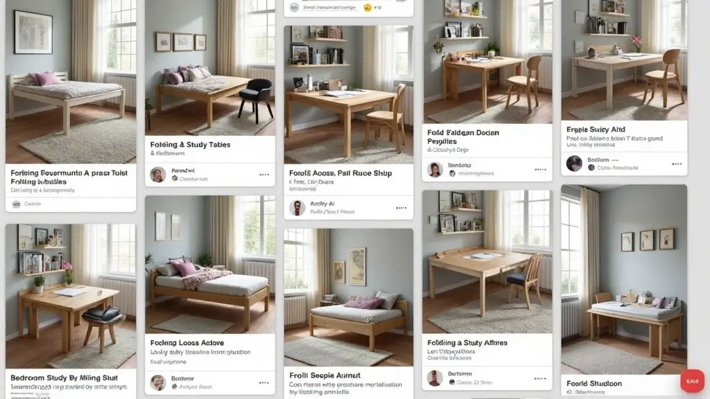 30 Folding Study Table Ideas Bedroom That Save Space Smartly