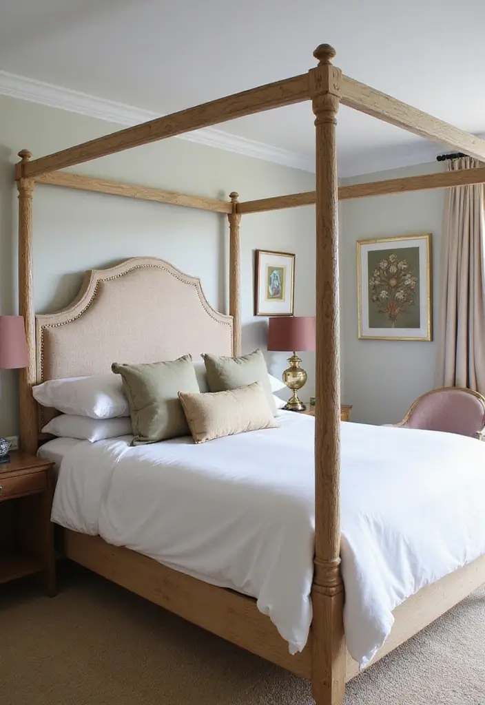 30 Four Poster Bedroom Ideas That Feel Regal & Dreamy - 26. Statement Headboards