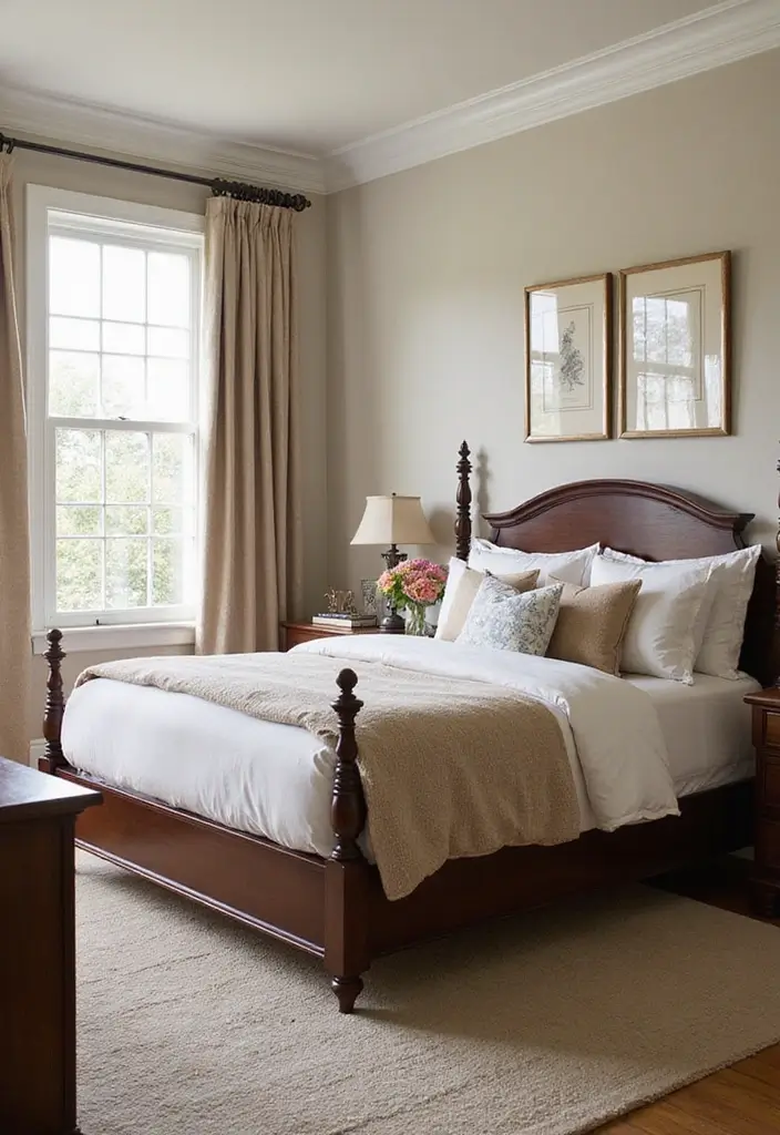 30 Modern Victorian Bedroom Ideas That Blend Old and New Perfectly - 11. Incorporating Dark Woods