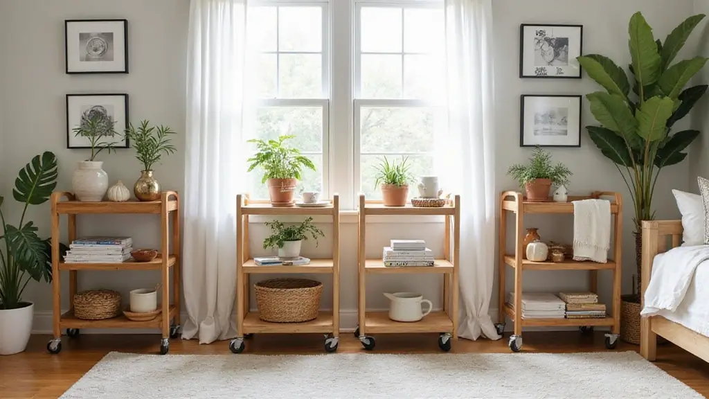 30 Utility Cart Ideas Bedroom That Keep Things Tidy & Mobile