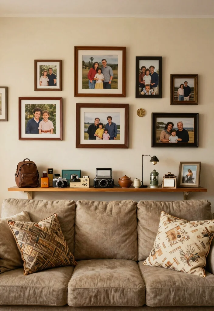 15 Artsy Living Room Ideas: Creative, Bold, and Expressive - 10. Personal Touches 1