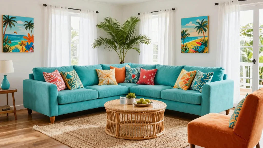 15 Caribbean Living Room Ideas: Colorful Breezy Style