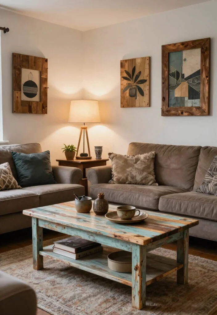 15 Emo Living Room Ideas Dark Expressive and Personal - 14. Incorporating DIY Projects for Personal Flair 1