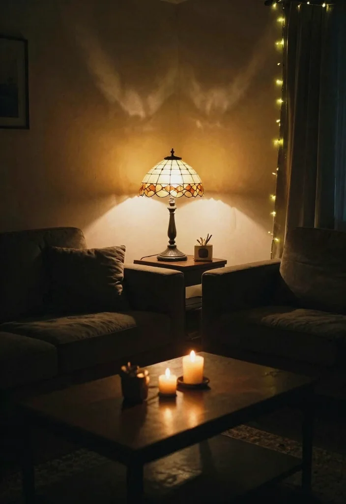 15 Emo Living Room Ideas Dark Expressive and Personal - 4. Moody Lighting for Intimacy 1