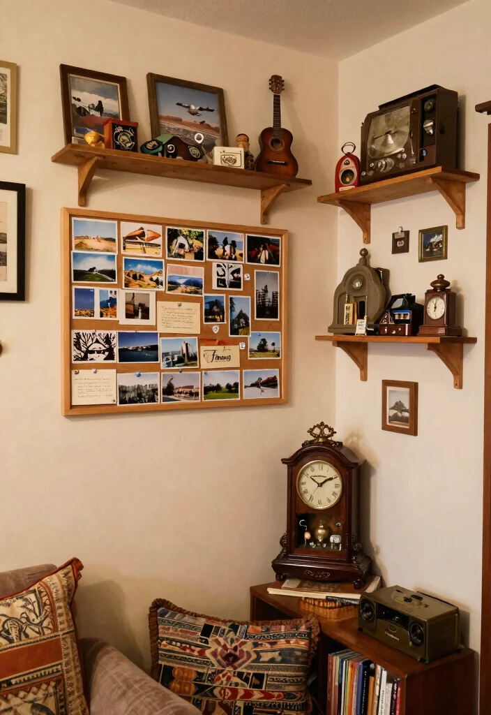 15 Hippie Living Room Ideas Free Spirited and Warm - 14. Personal Mementos 1