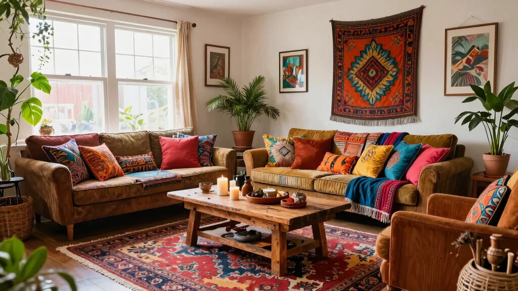 15 Hippie Living Room Ideas Free Spirited and Warm