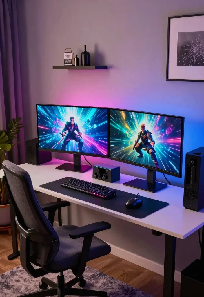 15 Living Room Gaming Ideas: Cool Functional Setups - 14. Console and PC Integration 1