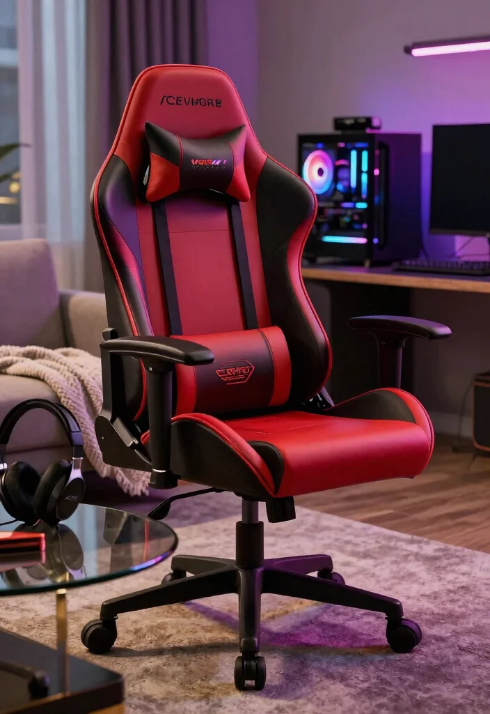 15 Living Room Gaming Ideas: Cool Functional Setups - 3. Comfortable Gaming Chairs 1