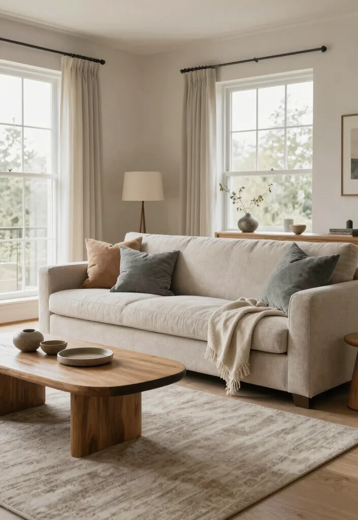 15 Rooms To Go Living Room Ideas: Practical Modern Sets - 9. Neutral Color Palettes 1