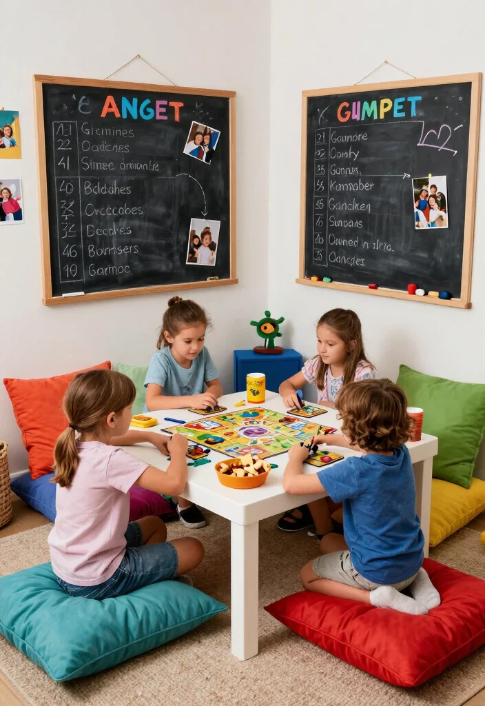 16 Alcove Living Room Ideas: Cozy, Smart, and Stylish - 13. Alcove Family Game Corner 1