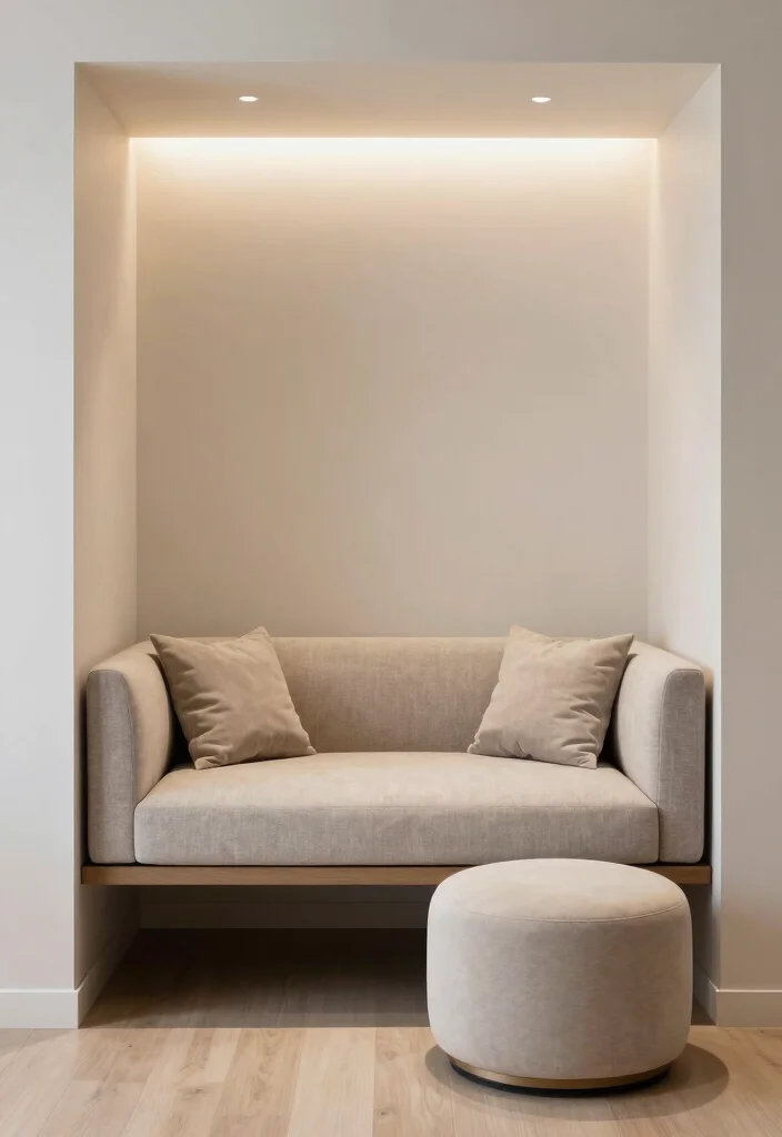 16 Alcove Living Room Ideas: Cozy, Smart, and Stylish - 16. Alcove Multi-Functional Furniture 1