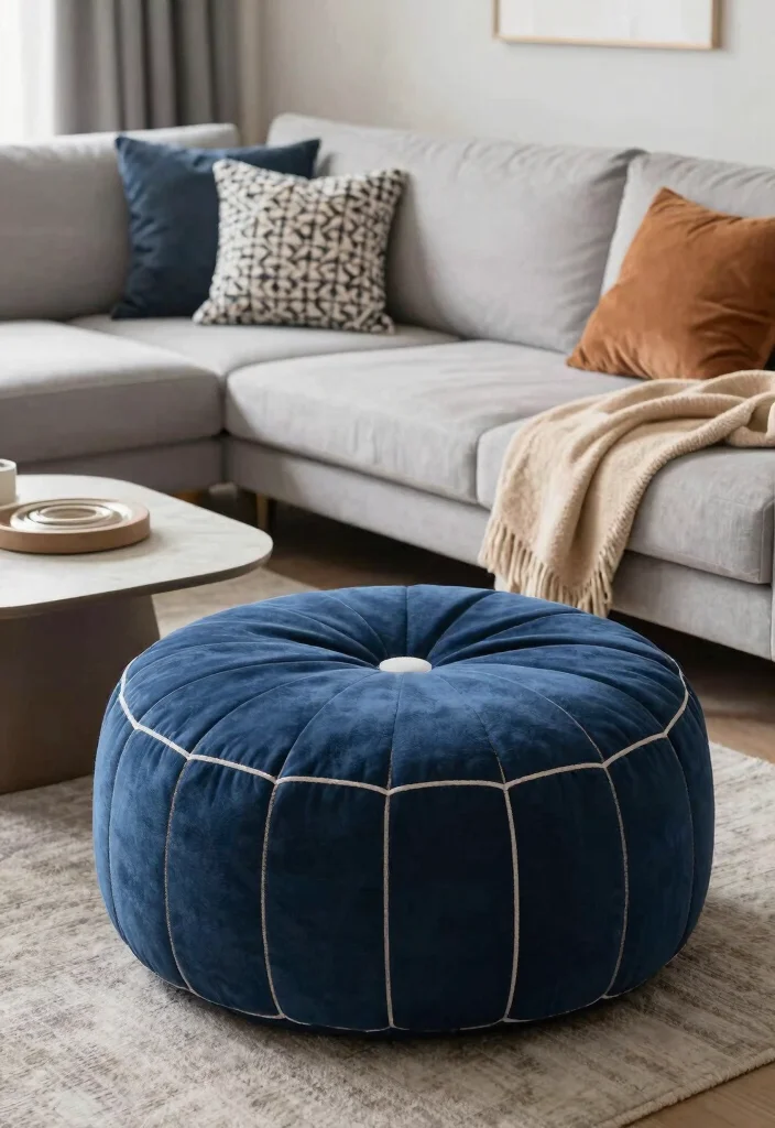 16 Circle Living Room Ideas: Unique Flowing Layouts - 7. Accent Pieces: The Circular Charm 1
