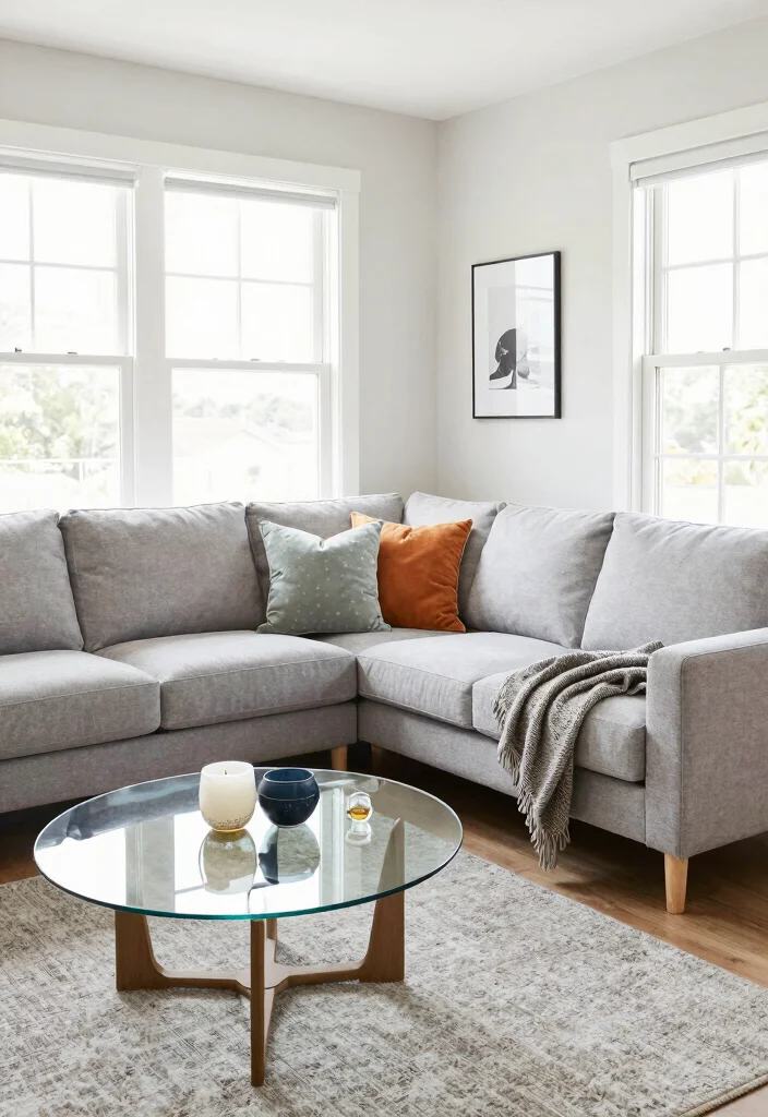 16 Downstairs Living Room Ideas: Cozy Practical Layouts - 1. Corner Couches for Optimal Space Usage 1