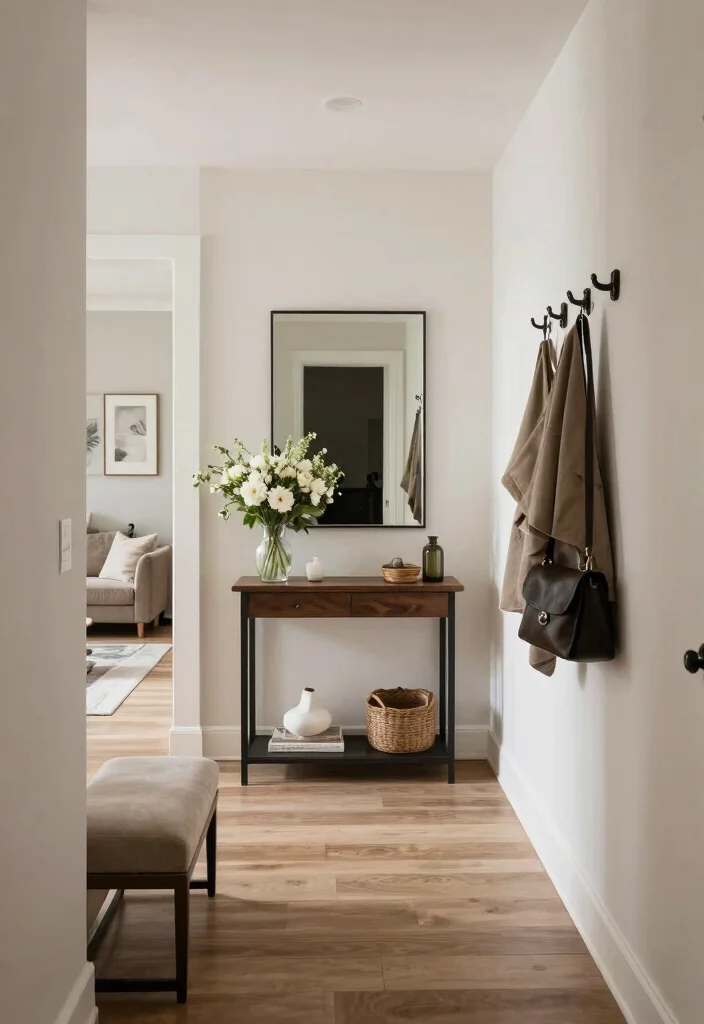 16 Front Living Room Ideas Welcoming and Stylish - 15. Inviting Entryway 1