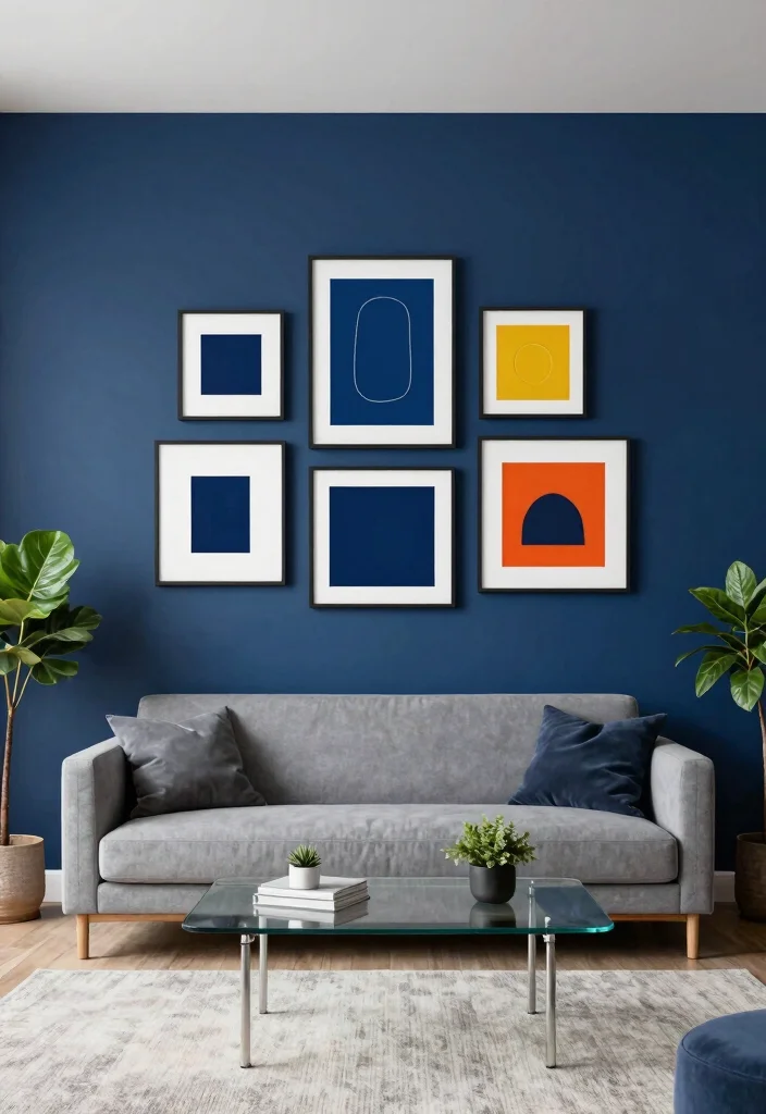 16 Front Living Room Ideas Welcoming and Stylish - 2. Bold Accent Walls 1