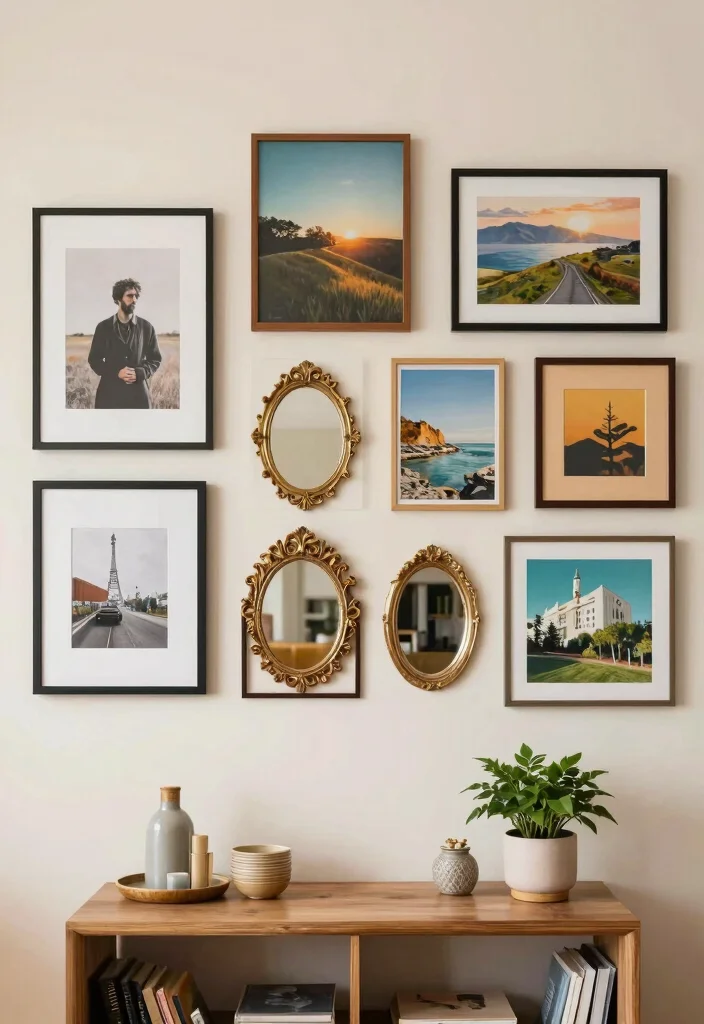 16 Living Room Extension Ideas Seamless Extra Space - 12. Creative Gallery Walls 1