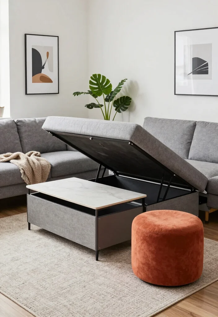 16 Living Room Extension Ideas Seamless Extra Space - 2. Multi-Functional Furniture 1