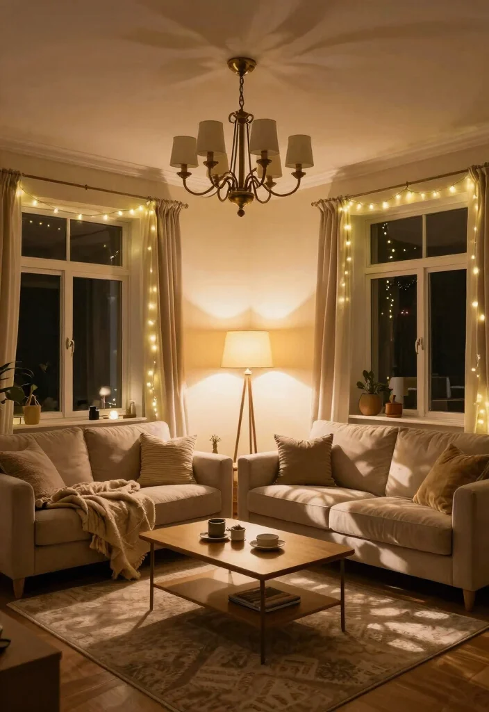 16 Living Room Extension Ideas Seamless Extra Space - 6. Layered Lighting 1