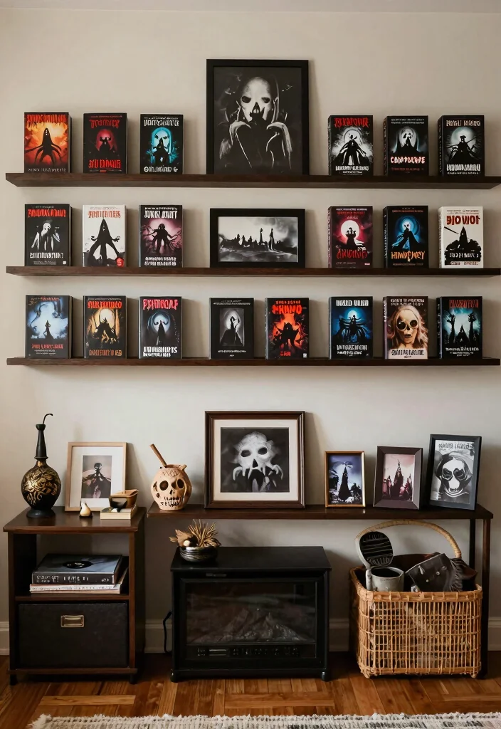 17 Creepy Living Room Ideas for a Dark Moody Aesthetic - 17. Personal Touches for Authenticity 1