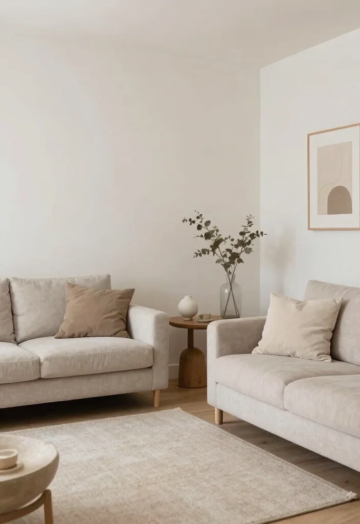 17 Inviting Living Room Ideas Comfortable and Welcoming - 15. Maintain a Clean Aesthetic 1