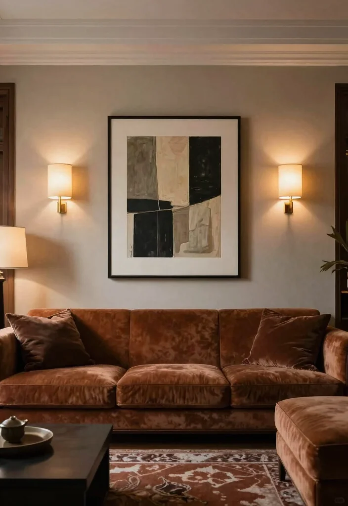 17 Living Room Lights Ideas Layered Cozy Ambience - 3. Wall Sconces 1