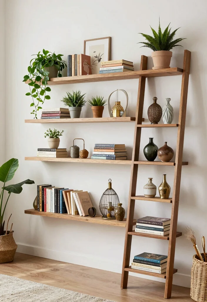 17 Living Room Video Ideas Aesthetic Setup Inspiration - 12. Unique Shelving Solutions 1