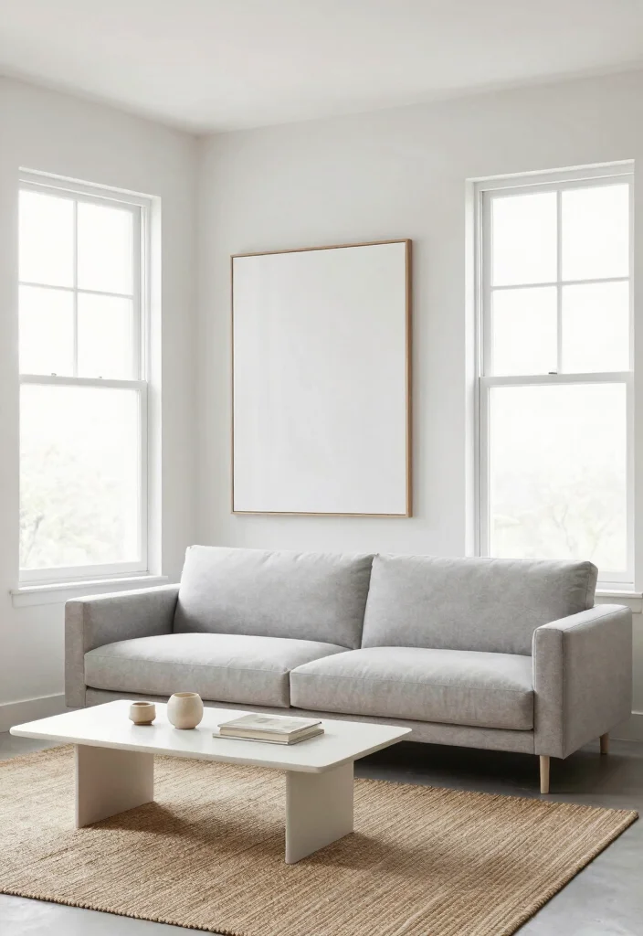 17 Living Room With Two Windows Ideas for Balanced Bright Layouts - 6. Minimalist Approach 1