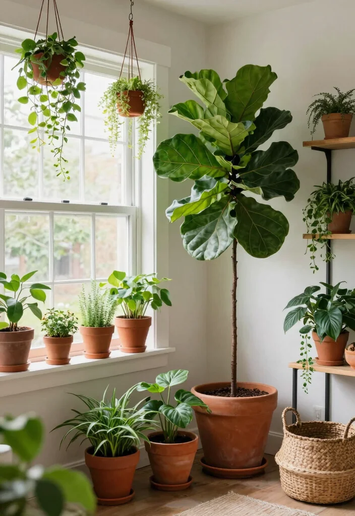 17 Stardew Living Room Ideas Cozy Cottagecore Vibes - 6. Botanical Touches 1