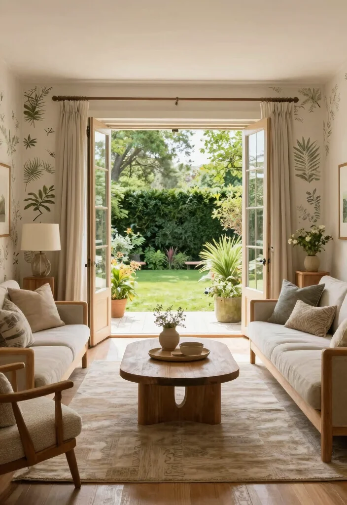 18 2026 Living Room Trends You Will See Everywhere - 15. Outdoor-Inspired Elements 1
