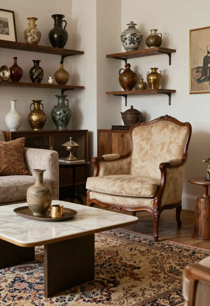 18 2026 Living Room Trends You Will See Everywhere - 7. Vintage and Antique Finds 1