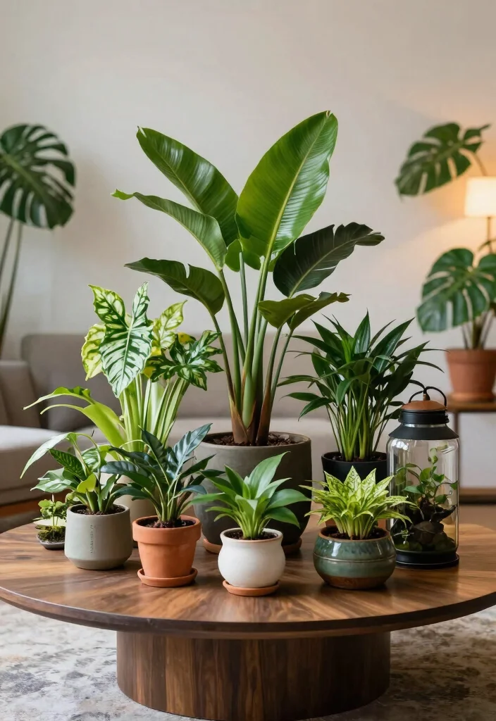 18 Botanical Living Room Ideas Fresh Green and Lively - 13. Botanical Centerpieces 1