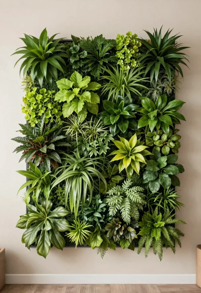 18 Botanical Living Room Ideas Fresh Green and Lively - 8. Vertical Gardens 1