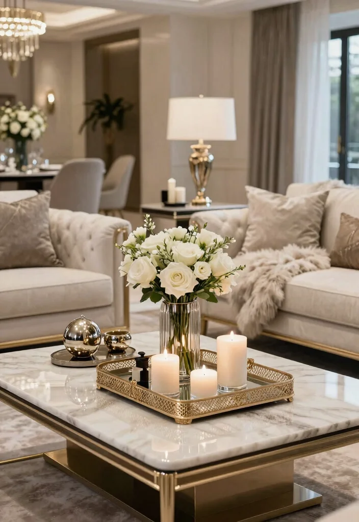 18 Mansion Living Room Ideas for Grand Luxurious Design - 13. Luxury Accents and Accessories 1